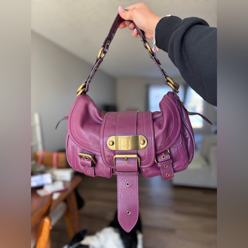 MARC JACOBS VINTAGE ADINA HOBO BAG IN COLOR PLUM